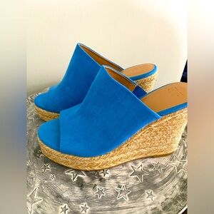 Just Fab Anaya Mule Wedge - size 9